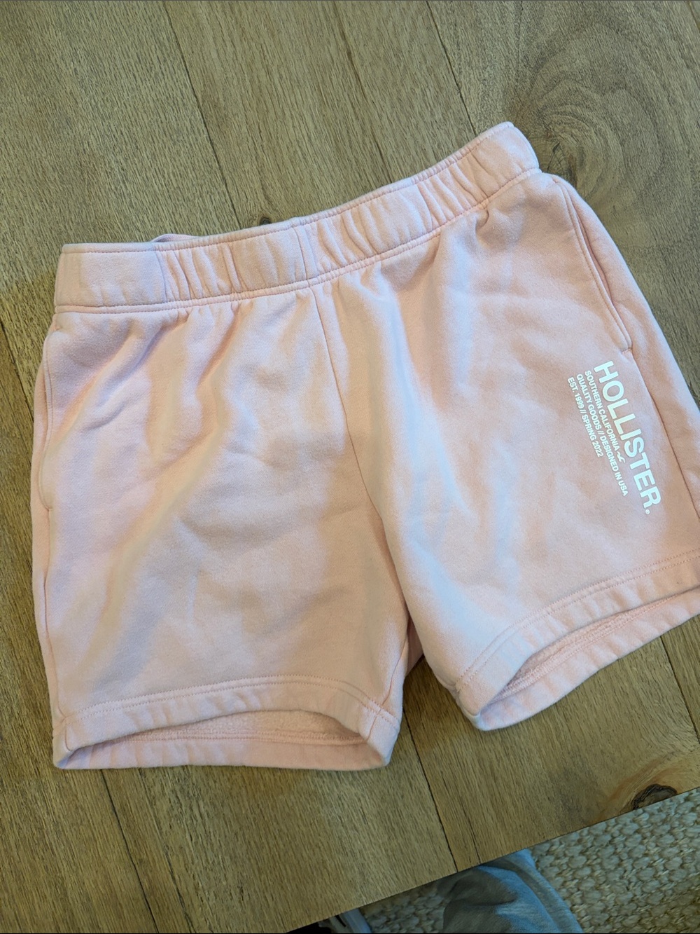 Hollister Pale Pink Athletic Fleece Shorts